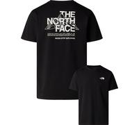 The North Face - T-shirt urbana in cotone e poliestere leggero - M Mountain Sketch Regular Short Sleeve TNF Black per Uomo in Cotone - Taglia L - Nero
