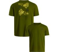 The North Face - T-shirt urbana morbida e con asciugatura rapida - M Foundation Mount SS Tee Woodland Green per Uomo in Poliestere Riciclato - Taglia S - Verde