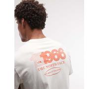 The North Face - Track - T-shirt comoda bianco sporco con stampa sul retro S