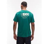 The North Face - Track - T-shirt comoda verde con stampa sul retro XS