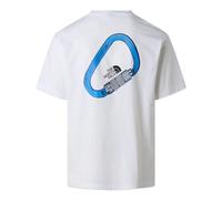 The North Face - Explore Carabiner - T-shirt bianca unisex vestibilità comoda con stampa sulla schiena-Bianco XS