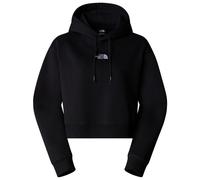 The North Face - Essential - Felpa corta oversize nera con cappuccio e logo-Nero M