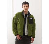 The North Face - Yumiori - Giacca in pile double-face verde e nera-Nero XL