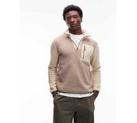 The North Face - Yumiori - Pile grigio chiaro color block con zip XL