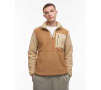 The North Face - Yumiori - Pile marrone color block con zip corta XL