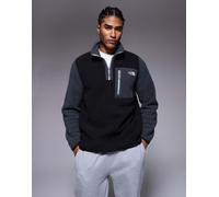 The North Face - Yumiori - Pile nero color block con zip corta XL