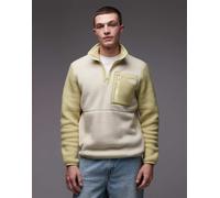 The North Face - Yumiori - Pile verde chiaro color block con zip 2XL