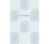 The Notebook.: Notebook or Journal with lines and flowers Unique simple design To write or draw in