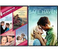 The Notebook + Safe Haven Romance Movies DVD A walk to Remember / Nights in Rodanthe / Message in a Bottle Set Double