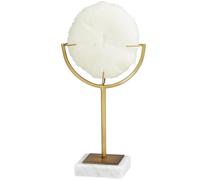 The Novogratz Polystone - Scultura fatta a mano con base in marmo, 15,2 x 7,6 x 27,9 cm, colore: Crema