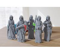 The Nun Festa - Set Of Five 3D Stampato Figure - Proxy Minis per Dnd , Baldur