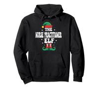 The Nurse Practitioner Elf Divertente Natale Felpa con Cappuccio