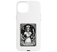 The Nurse Tarot Skeleton Night Shift RN Vintage Graphic Custodia per iPhone 15 Plus