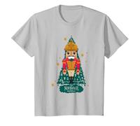 The Nutcracker Tree Natale Maglietta, Bambini, Argento, 8 anni