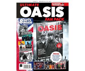 The Oasis Britpop Band Ultimate Fan Pack - 84 Page Fanbook with Music Memorabilia: Double Sided A2 Poster, Art Card, 4 Postcards & Sticker Sheet