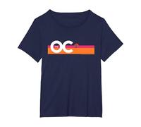 The OC Surfer On The Horizon White Maglietta, Donna Plus-Size, Navy, 4X