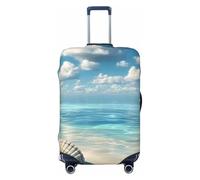 The Ocean Coconut Tree - Copertura elastica per bagagli da viaggio, con stampa, antigraffio, Nero , S