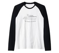 The Ocean Is Calling Cabin Cruiser Boat Life Boater, Regalo Maglia con Maniche Raglan