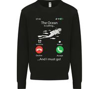The Ocean Is Calling Scuba Diving Diver Uomo Sweatshirt Jumper