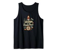 The Ocean Is My Happy Place Lighthouse Nautical Design Canotta