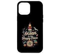 The Ocean Is My Happy Place Lighthouse Nautical Design Custodia per iPhone 12 Pro Max