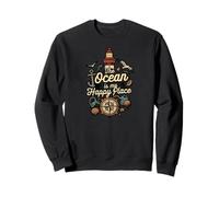 The Ocean Is My Happy Place Lighthouse Nautical Design Felpa