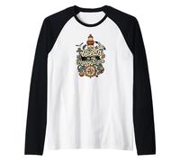The Ocean Is My Happy Place Lighthouse Nautical Design Maglia con Maniche Raglan