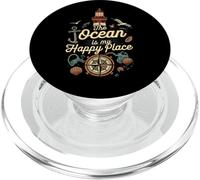 The Ocean Is My Happy Place Lighthouse Nautical Design PopSockets PopGrip per MagSafe