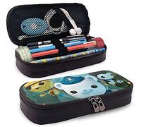 The Octonauts - Astuccio in pelle per matite, portapenne, astuccio con cerniera resistente, per ragazzi e ragazze e lavoro