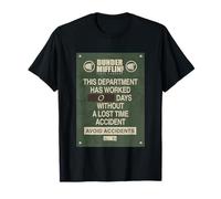 The Office 0 Days Without Accident Sign Maglietta