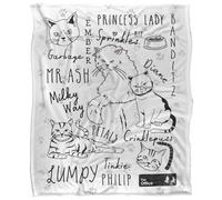 The Office Angela Cats Silky Touch Super Soft Throw Blanket 152 X 127 Cm