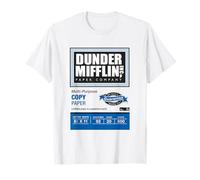 The Office Dunder Mifflin Copy Paper Label Maglietta