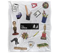 The Office Icon Collage Silky Touch Super Soft Throw Blanket 152 X 127 Cm