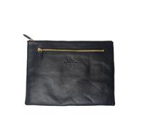 THE OFFICE OF ANGELA SCOTT Donna Nero Quinn Grande Pouch bag #003 Uno Misura Nwt