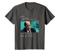 The Office perché Perdere Tempo Dire Tante Parole? Maglietta, Bambini, Asfalto, 3 Anni