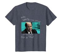 The Office perché Perdere Tempo Dire Tante Parole? Maglietta, Bambini, Pervinca, 8 Anni