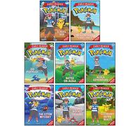 The Official Pokemon Early Reader 8 Books Collection Set (Alola Adventure, Guardians Challenge, Team Rocket Trouble, Battle on Alola, Go Popplio!, School Trip and MORE!)