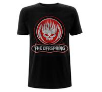 Offspring the - The Offspring Distressed Skull Uomo T-Shirt Nero L 100% Cotone Regular