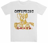 The Offspring Smash Album T-Shirt Bianca A Maniche Corte per Bambini