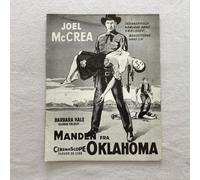 The Oklahoman Joel McCrea, Barbara Hale, Brad Dexter 1957 Danish Movie Program