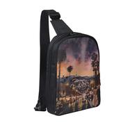 The Old Hollywood - Borsa a tracolla per uomo e donna, impermeabile, borsa a tracolla per corridore, allenamento, escursionismo, ciclismo, viaggi