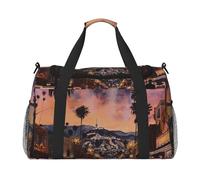 The Old Hollywood - Borsone da viaggio con stampa di Hollywood, per uomini e donne, grande, borsa sportiva con tracolla, per viaggi, fine settimana, pesca, caccia