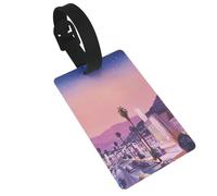 The Old Hollywood Etichetta per bagagli in PVC Etichetta per borsa da viaggio con cinghia ID Card etichetta per valigia zaino Carry On Baggage Identifier