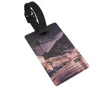 The Old Hollywood Etichetta per bagagli in PVC Etichetta per borsa da viaggio con cinghia ID Card etichetta per valigia zaino Carry On Baggage Identifier