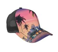The Old Hollywood Print Baseball Cap Unisex Mesh Regolabile Trucker Hat Dad Hat Outdoor Sports Running Sun Hat Nero