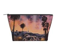 The Old Hollywood - Trousse da viaggio con stampa a trapezio per cosmetici, trousse per trucchi e articoli da toeletta, organizer per donne