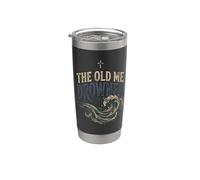 The Old Me Drowned - Nuova Vita Battesimo Trasformazione Tee 2 Bicchiere termico in acciaio inox doppia parete