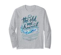 The Old Me Drowned - Nuova Vita Battesimo Trasformazione Tee 3 Maglia a Manica