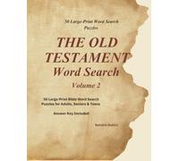 The Old Testament Word Search: 50 Large-Print Bible Word Search Puzzles for Adults,Senior & Teens