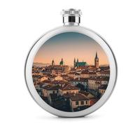 The Old Town at Sunset - Fiaschetta per liquori, in acciaio inox, a tenuta stagna, portatile, per esterni, campeggio, viaggi, regali